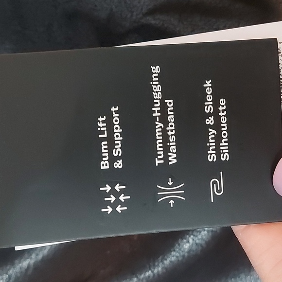 NWT Knix Your Birds Papaya Sculpt Leggings Faux Leather Black Size Large - Picture 7 of 9